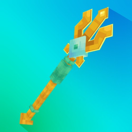 Aquatic trident model render